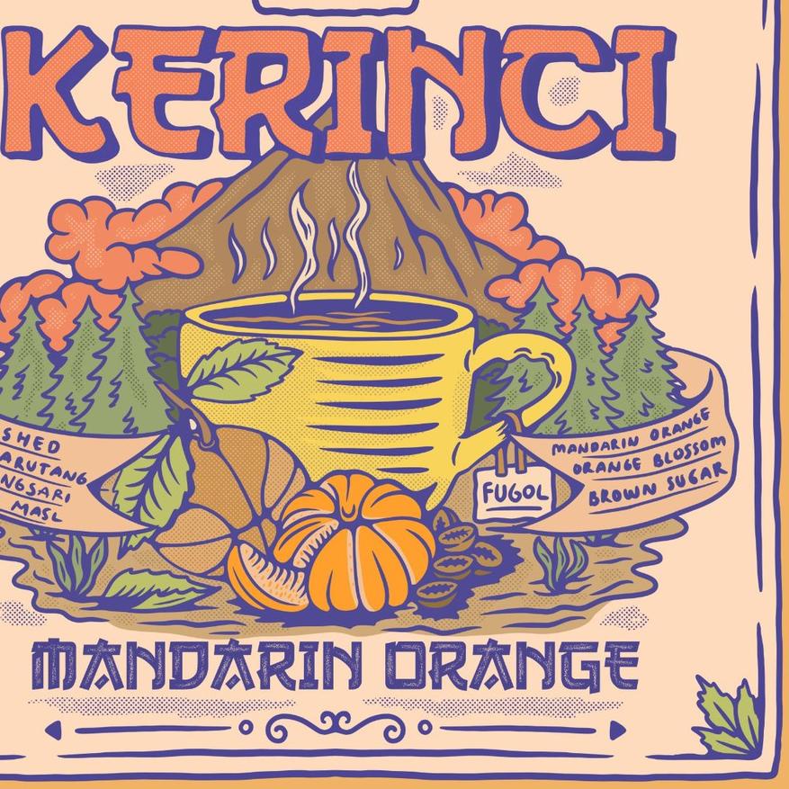 

☑ Kopi Arabika KERINCI MANDARIN ORANGE (200 gr) Single Origin Specialty Arabica Coffee Beans ➴