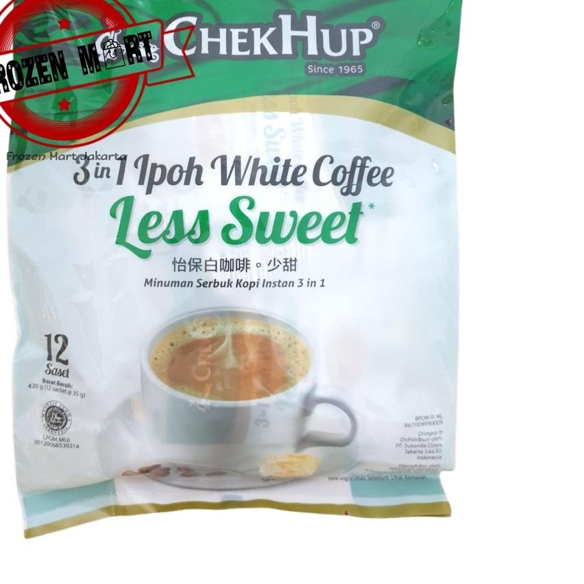 

➤ Chek Hup Ipoh Whitte Coffee Less Sweet Sugar / Chek Hup Ipoh Less Sugar 420gr ♦