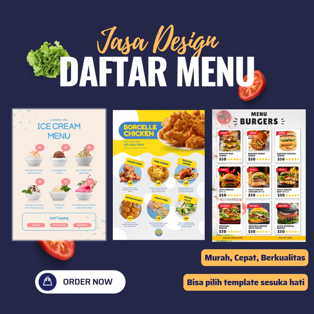 JASA DESIGN DAFTAR MENU DESAIN MENU MAKANAN | DESAIN MENU MINUMAN | DESIGN MAKANAN | DESIGN MINUMAN 