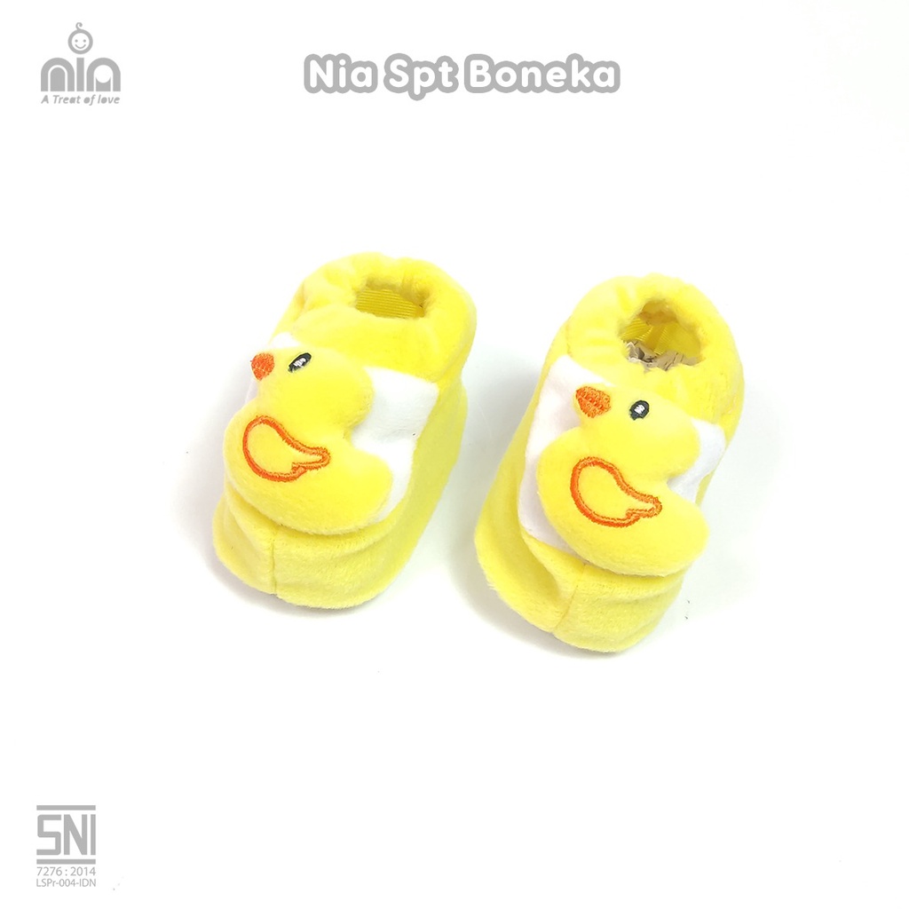 Nia Sepatu Bayi Boneka Sepatu Bulu Boneka Caracter New Born Size 0-6 Bulan Lembut