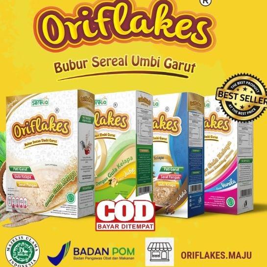 

✯ ORIFLAKES SOLUSI MAAG DAN ASAM LAMBUNG SEREAL UMBI GARUT 350 Gram ♖