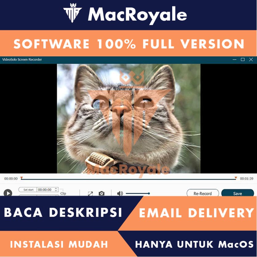 [MacOS] VideoSolo Screen Recorder Full Version Lifetime Full Garansi