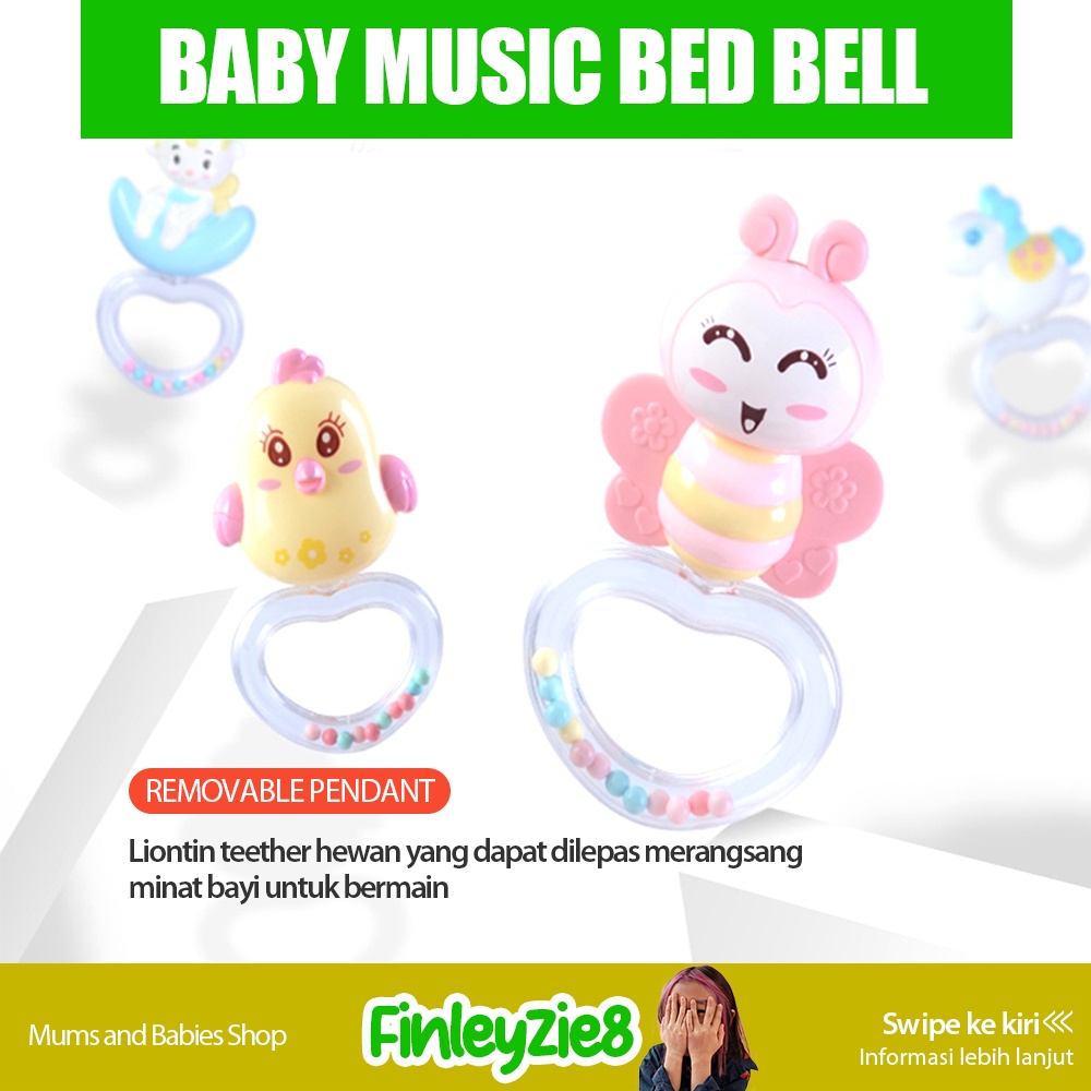 Crib Bell Toys / Membujuk Bayi / Bayi Remote Control Bed Bells / Crib Hanging Toys / Teether Bayi / Mainan Tidur Bayi / Kasur Mainan Bayi / Mainan Box Tempat Tidur Bayi / Box Bayi musik toys Gantung di Tempat Tidur Bayi +Remote / Crib Bell Toys / Mainan