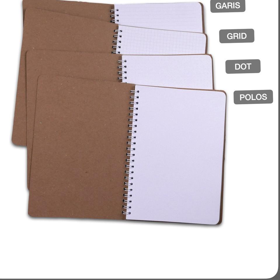 

Terlaris ✨ -Murah Sekali.. BUKU TULIS NOTEBOOK catatan SPIRAL A5 ISI POLOS GRID GARIS DOT HVS RING TEBAL 100 HAL- 2.2.23