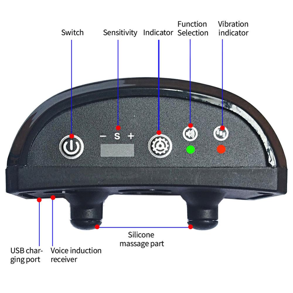 Timekey Elektrik Ultrasonik Anjing Peliharaan Anti Menggonggong Perangkat USB Pengisian Anjing Pelatihan Kerah Anjing Berhenti Menggonggong Getaran Kerah Tahan Air R2Y8