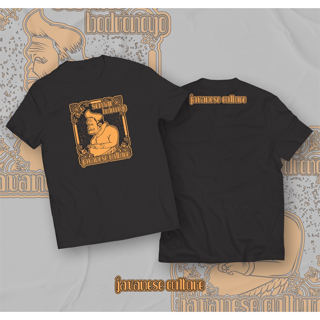 KAOS BUDAYA SABLON SEMAR  | KAOS KEREN | KAOS ORANG JAWA | UNISEX | KATUN KOMBED 24S