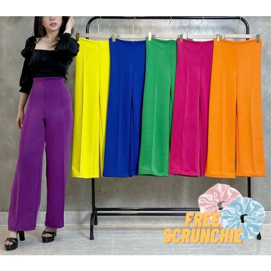 1084 BASIC CULLOTE | CELANA KULOT WANITA SCUBA PREMIUM | HIGHWAIST PANTS CULLOTE | CELANA PANJANG JUMBO