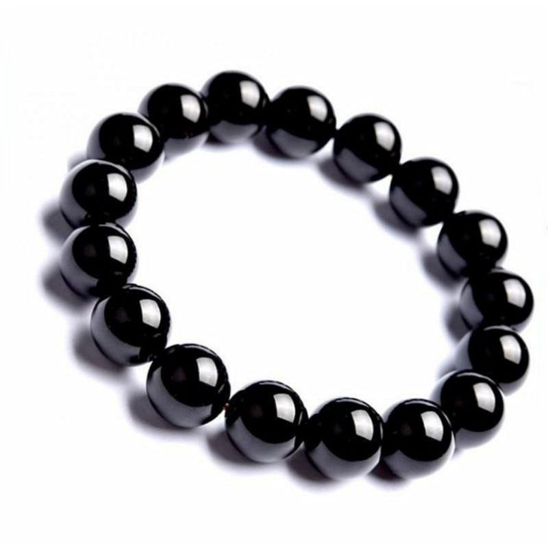 Gelang Natural Grade 4A Black Tourmaline Crystal Bracelet