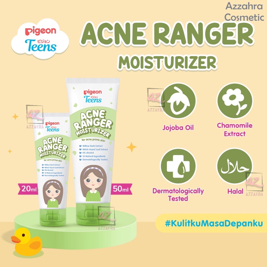 Pigeon Teens Acne Ranger Gel 15ml | Toner 95ml | Moisturizer | Perawatan Jerawat