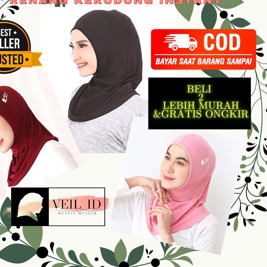 Termurah  Hijab Sport Jilbab Kerudung Instan Sporty Olahraga Jogging Zumba Senam Gym Lari Renang Sep