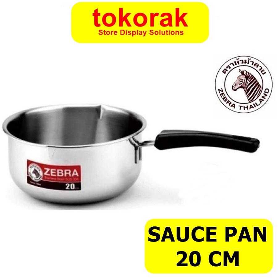 ZEBRA SAUCE PAN 20 CM 166306 -PANCI SUSU REBUS MIE INSTANT STAINLESS