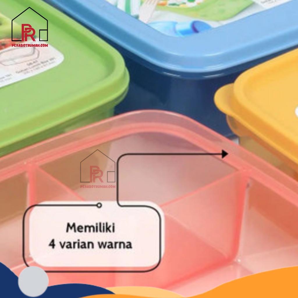 Tempat Makan Sekat Gohan / Lunch Box Kotak Bekal Anak Sekolah Lucu