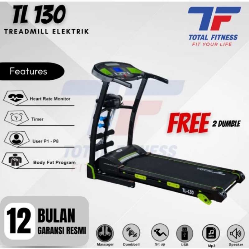 Treadmill elektrik Multifungsi TL 130