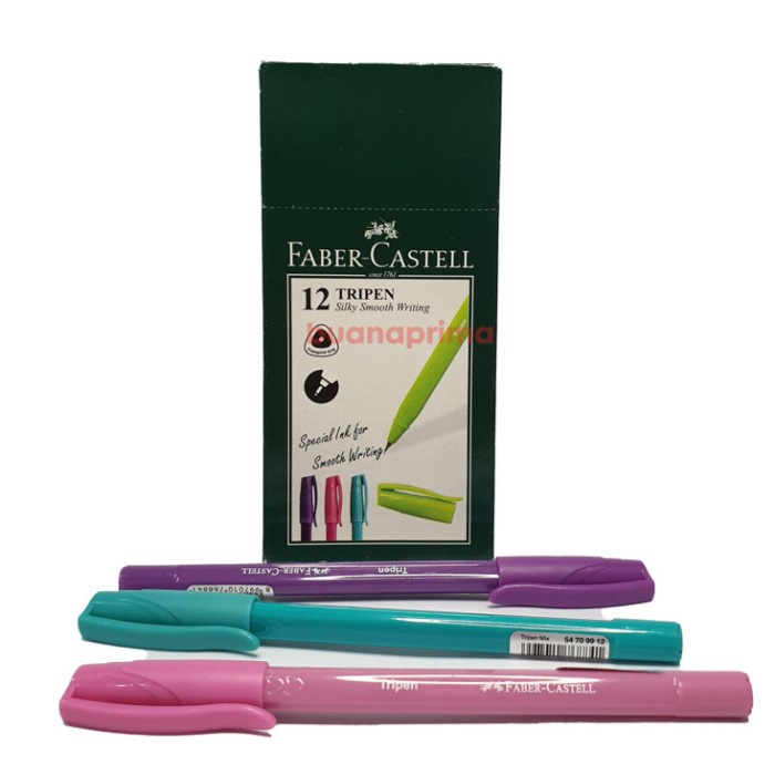 

BISA COD Pulpen Tripen Faber Castell Isi 12 Ballpoint Pena Pen