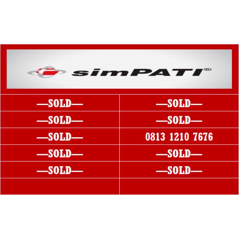 nomor cantik simpati telkomsel 4G 08xx 1210 7676