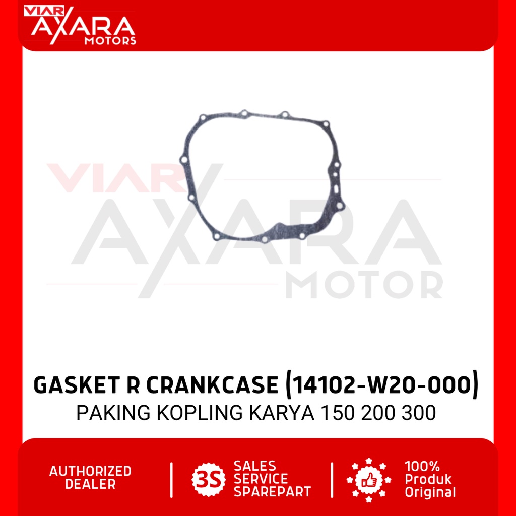 Gasket R Crankcase / Pak / Paking Kopling Sparepart Viar Roda 3 Karya 150 200 300 CC (14102-W20-000)