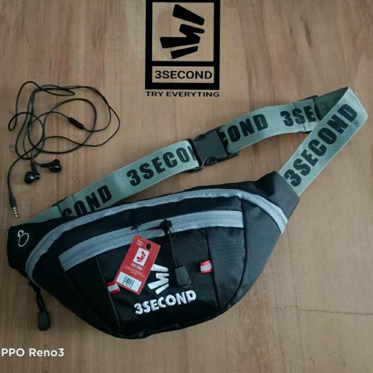PROMO HARI INI WAISTBAG PRIA 3SECOND THREE SECOND TAS SELEMPANG TAS PINGGANG PRIA DISTRO MURAH murah