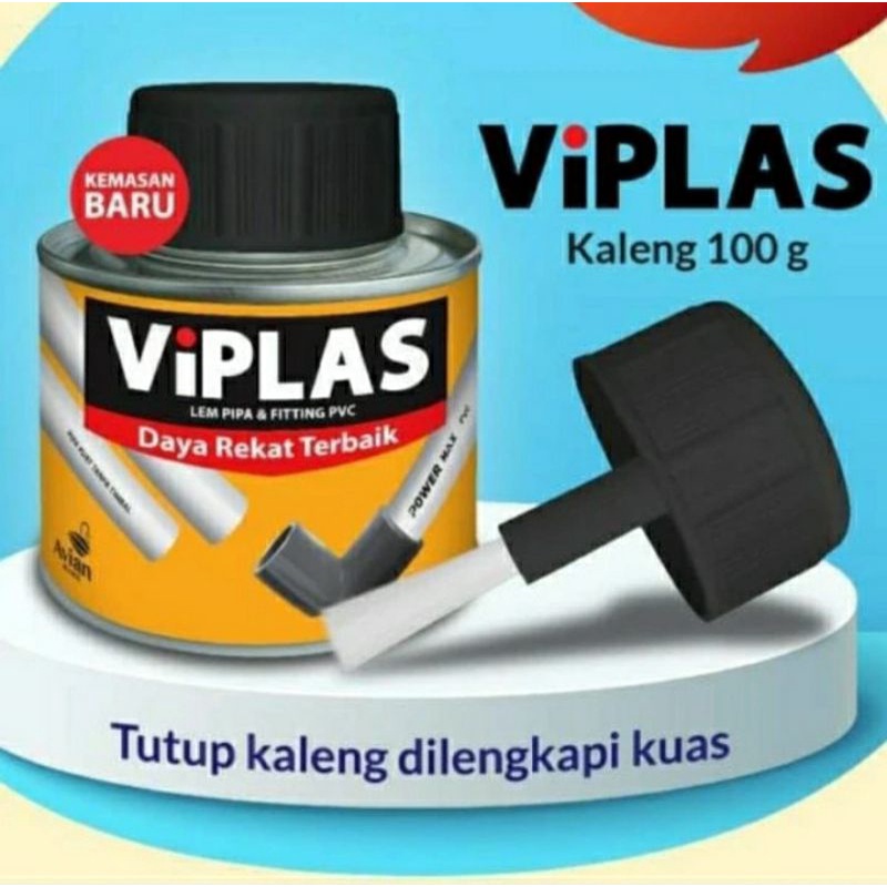 

Lem Pipa PVC VIPLAS 100gr Kemasan Kaleng