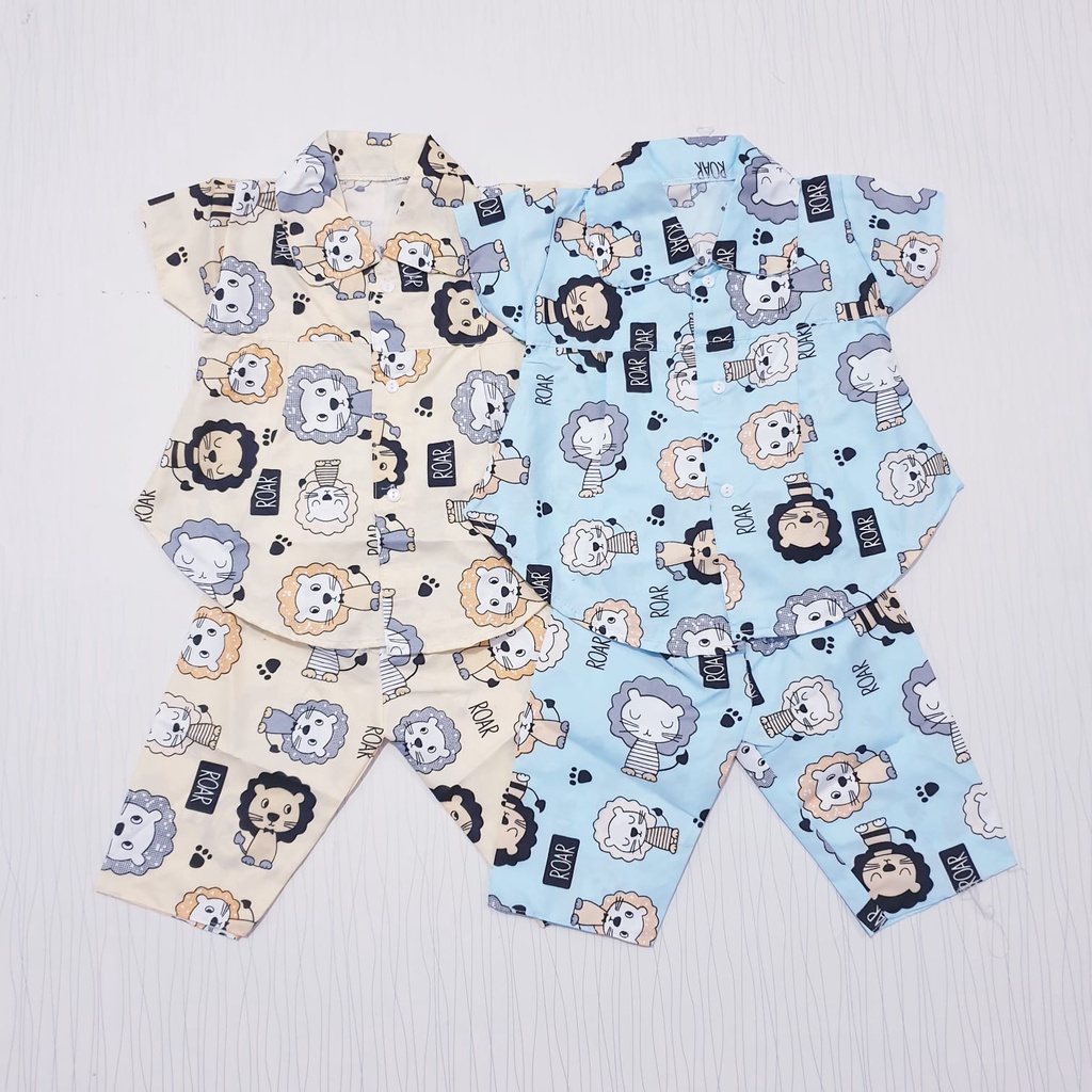 COD Baju Tidur Anak Perempuan Motif Gambar Usia 0-12 Bulan Baby Alicia