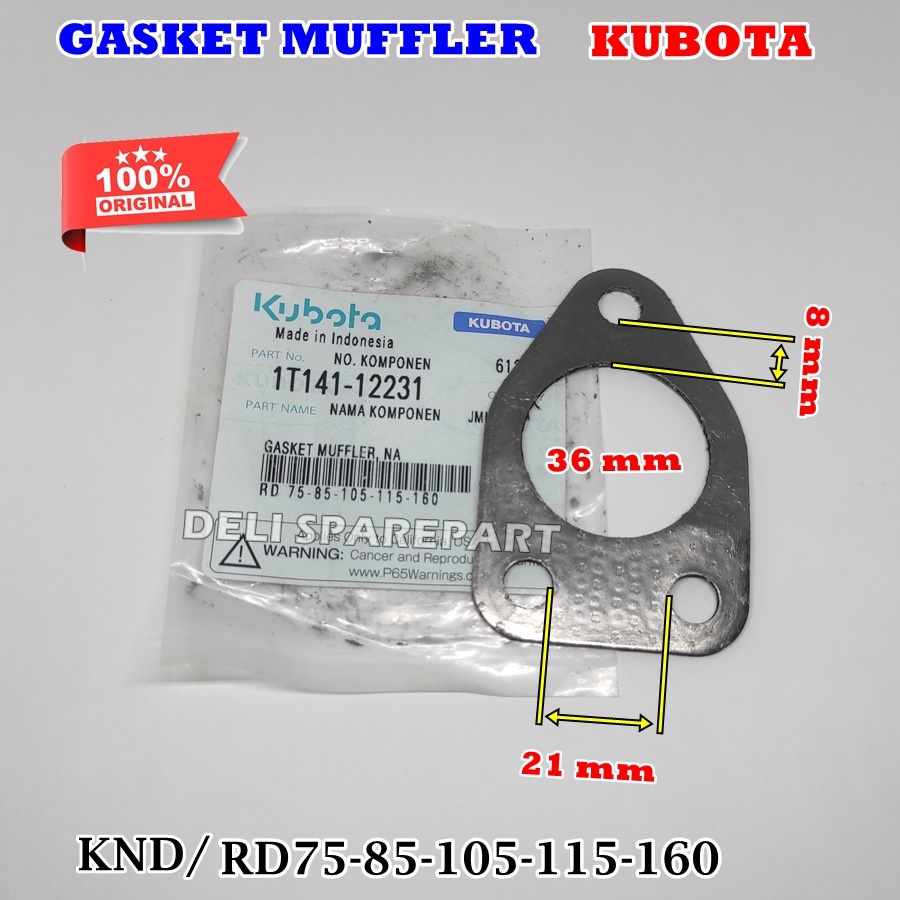 GASKET knalpot silencer muffler RD75  RD85 DI RD105 RD110 Rd140 Rd150 Rd160 KND Original