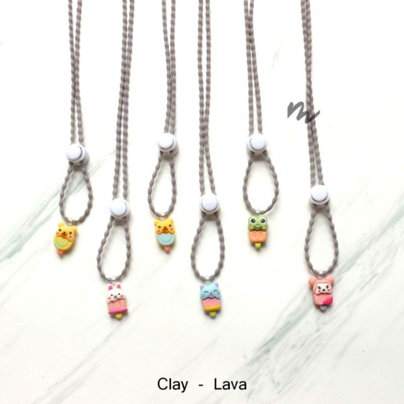 STRAP MASKER CLAY LAVA / STRAP MASKER CLAY / STRAP MASKER / TALI MASKER / PENGAIT MASKER / KALUNG MA