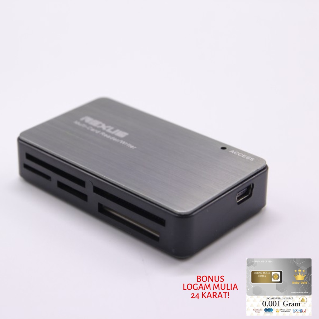 CARD READER REXUS RX-208 ALUMINIUM 6 SLOT - USB 2.0