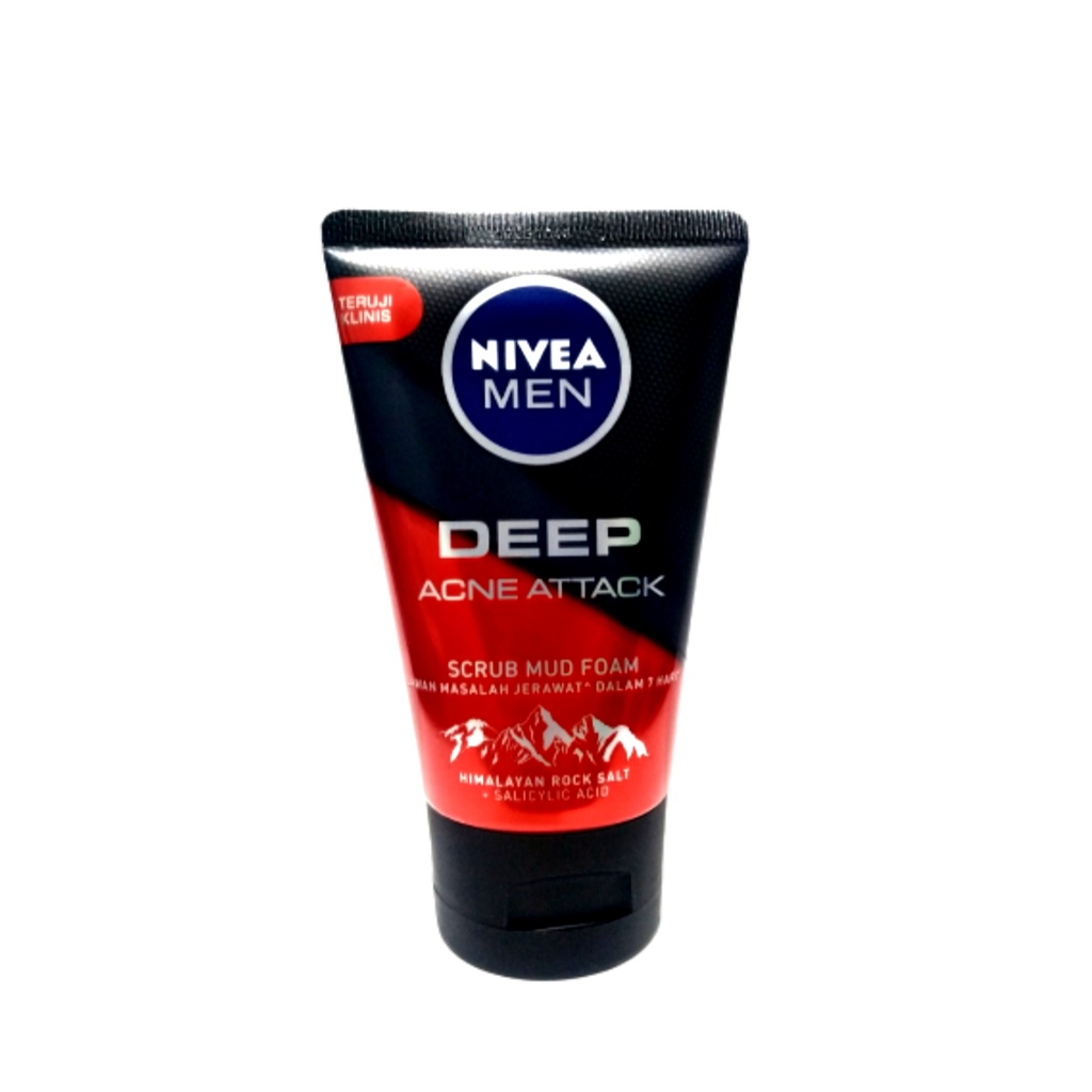 Nivea MEN Deep Acne Attack SCRUB MUD Facial Foam 100ML