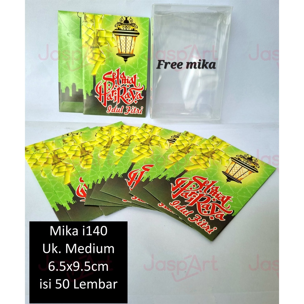 

AMPLOP / ANGPAO LEBARAN HARI RAYA IDUL FITRI MIKA ISI 50 LEMBAR MURAH MERIAH READY