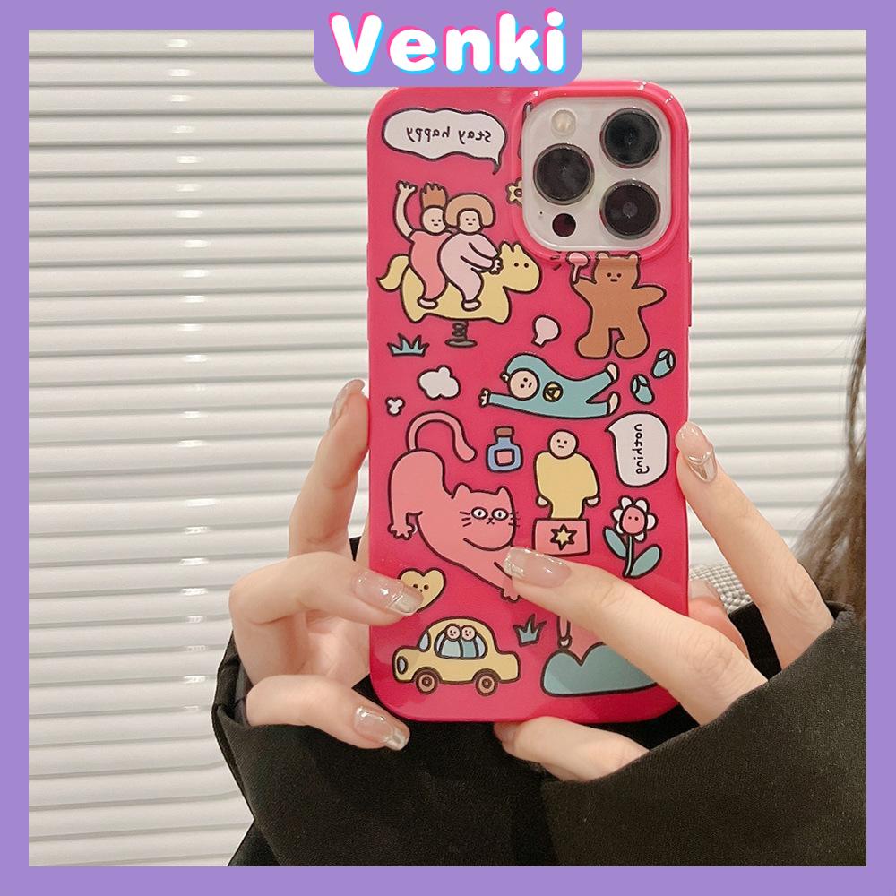 iPhone Case Soft TPU Glossy Pink Candy Case Happy Planet Camera Protection Shockproof For iPhone 14 13 12 11 Pro Max 7 8 Plus X XR