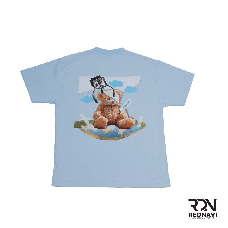 Acme De Lavie ADLV TeddyBear Doll Collage Short Sleeve T-shirt SkyBlue - 1