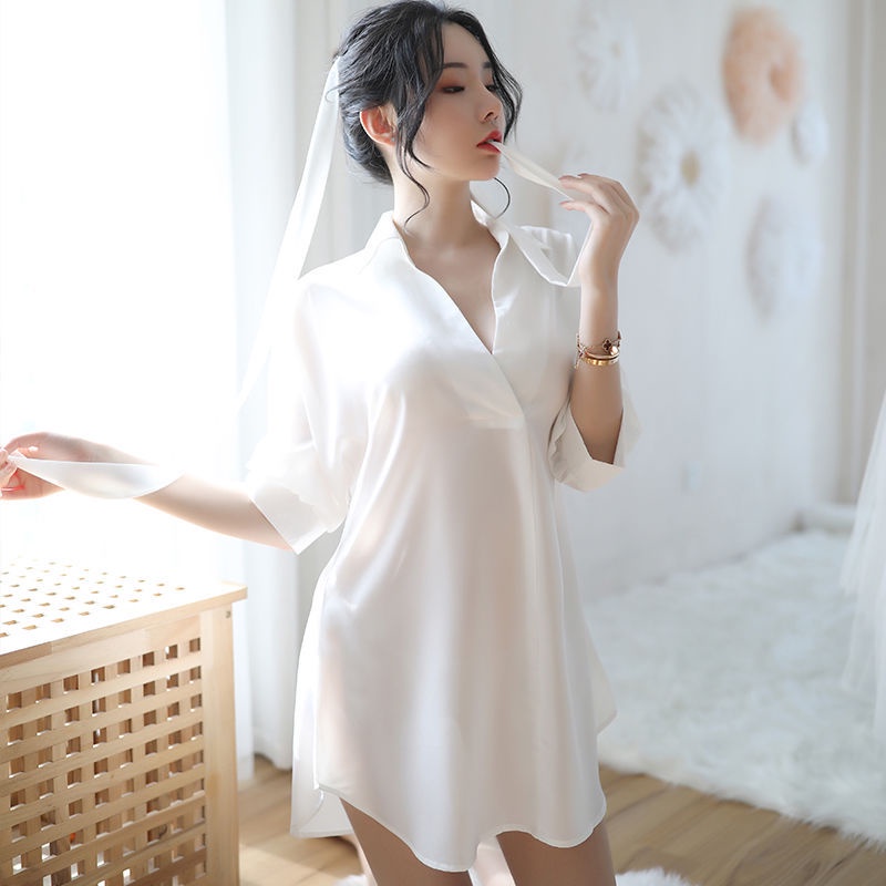 HUES.ID Lingerie Bahan Lace Baju Tidur Berkerah Wanita Import 3053