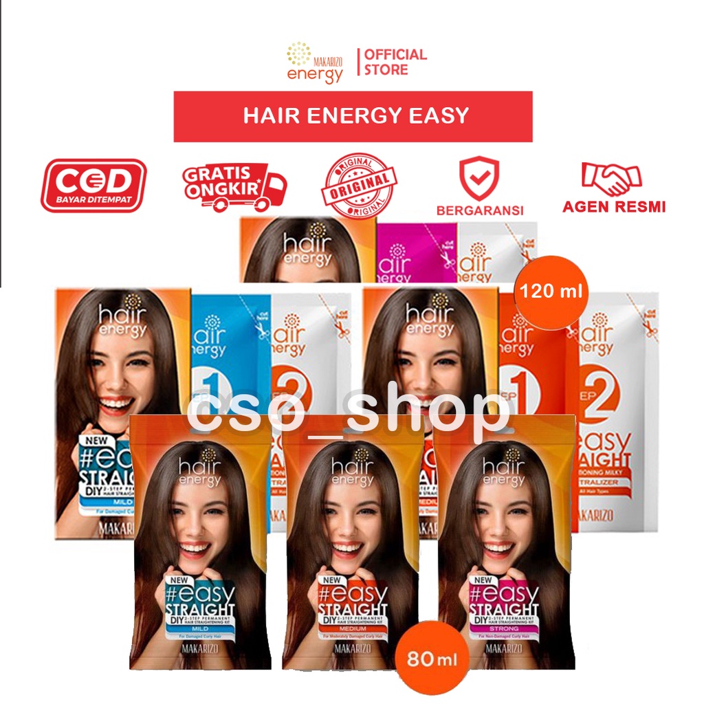 MAKARIZO Hair Energy Easy Straight - Makarizo Easy Straight - Makarizo Pelurus Rambut