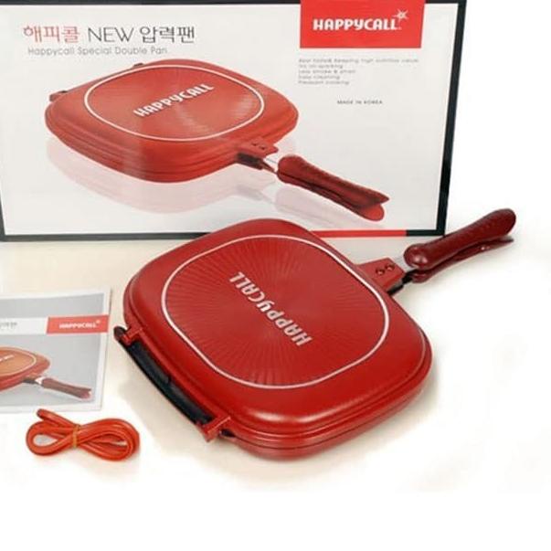 ♚ HAPPYCALL Double Pan /HAPPYCALL Grill 32 CM ❉