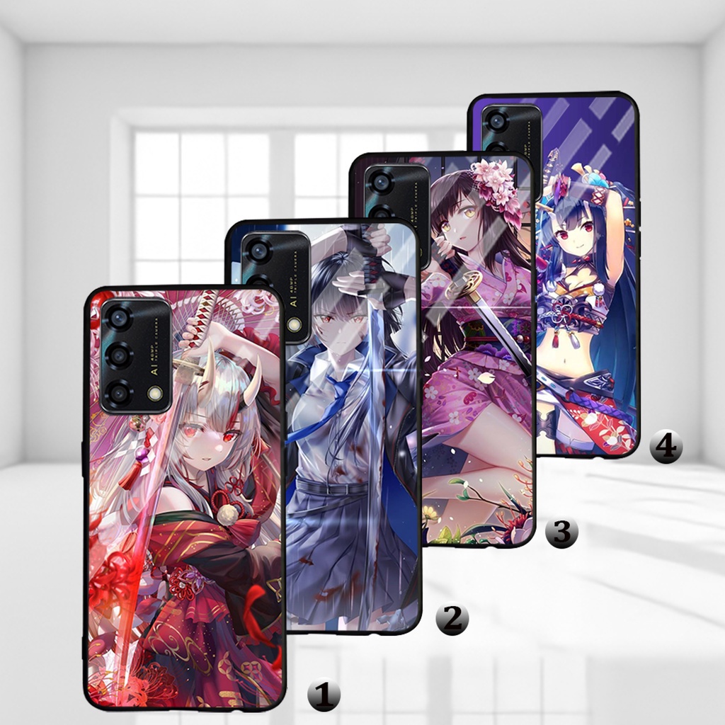 Urban Vc (XS383) Case Glossy OPPO A95  RENO5/RENO4F/RENO5F/A53/A16/RENO 4/RENO 2 Casing Hp ANIME GIR