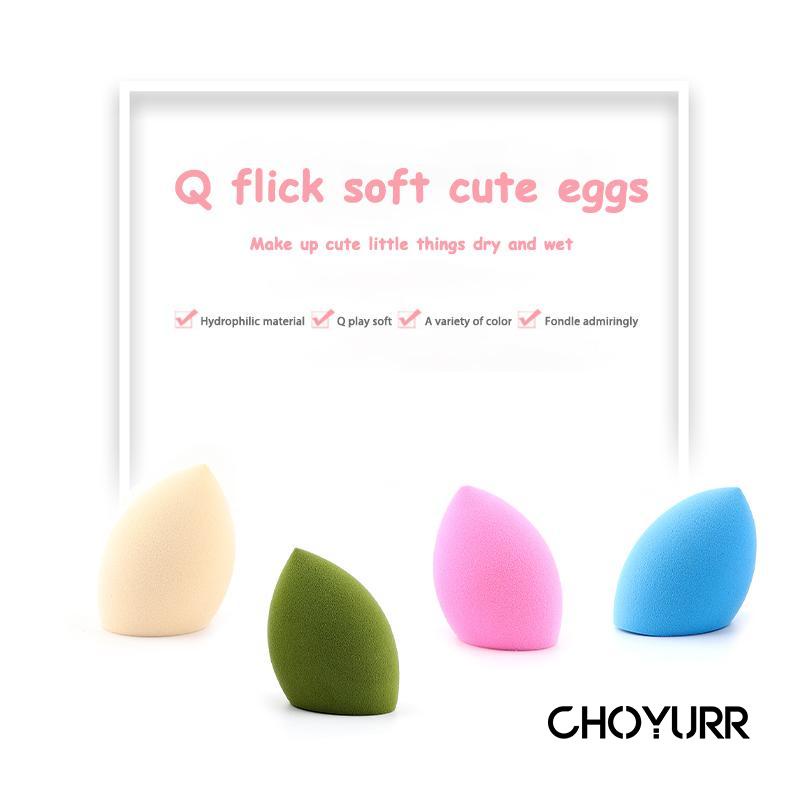 【COD】Beauty Blender Water Drop Egg Spons / Make Up colorful Sponge/ Teardrop Spons Blender / Kosmetik Spons Telor Basah Kering  Bedak Kecantikan Telur Puff-CH