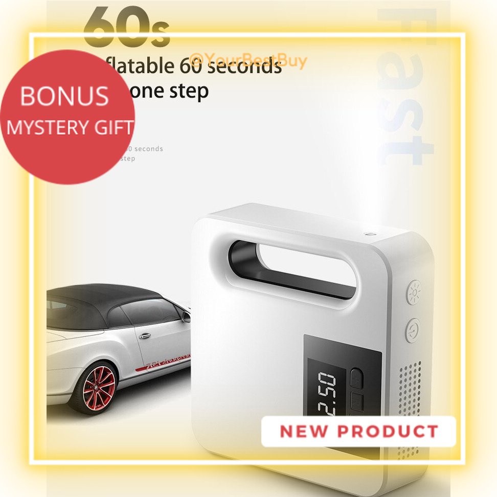 Pompa Ban Mobil Elektrik LCD Display