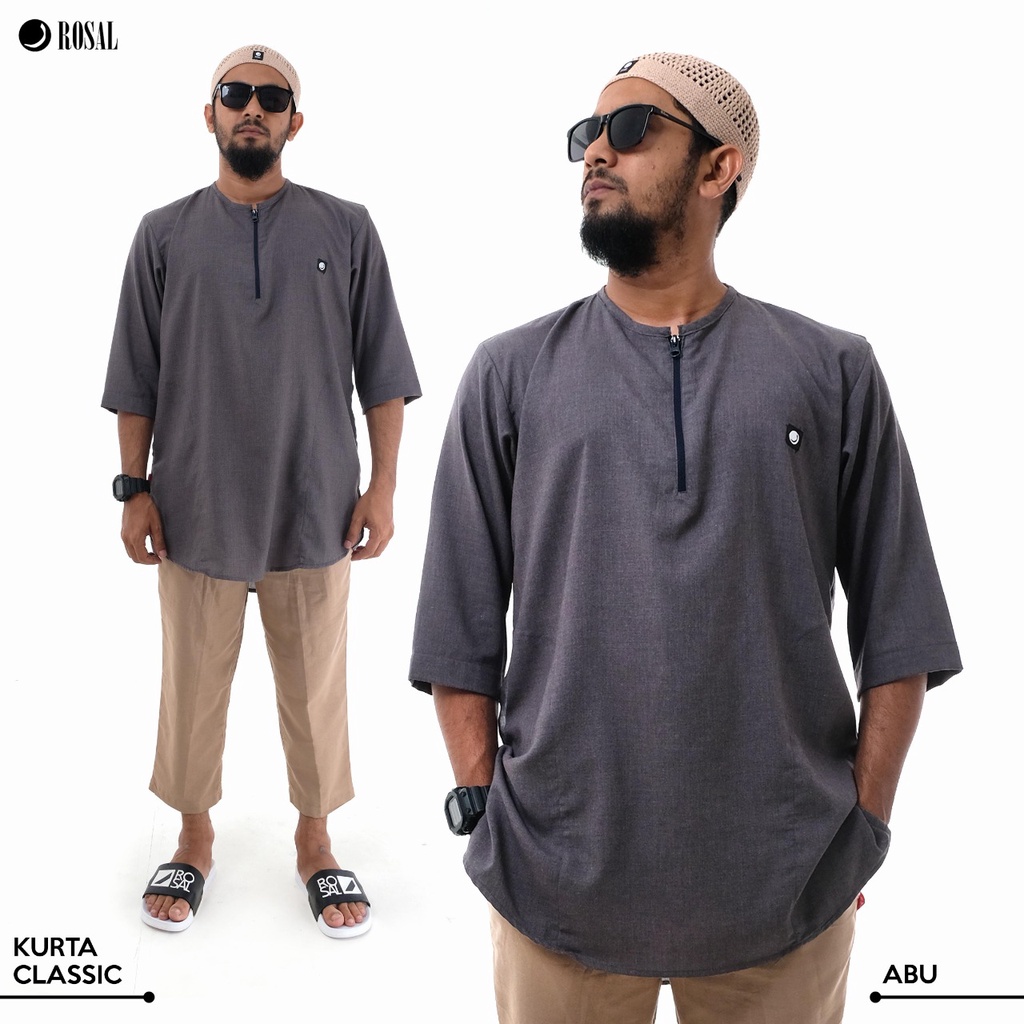 Charyatink - ROSAL Baju Koko Pria Kurta Classic Pakistan Muslim