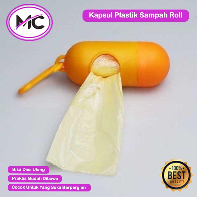 Tempat Plastik Sampah Roll Gantung Dispenser Kantong Plastik Poop Gantungan Bag sampah Portable