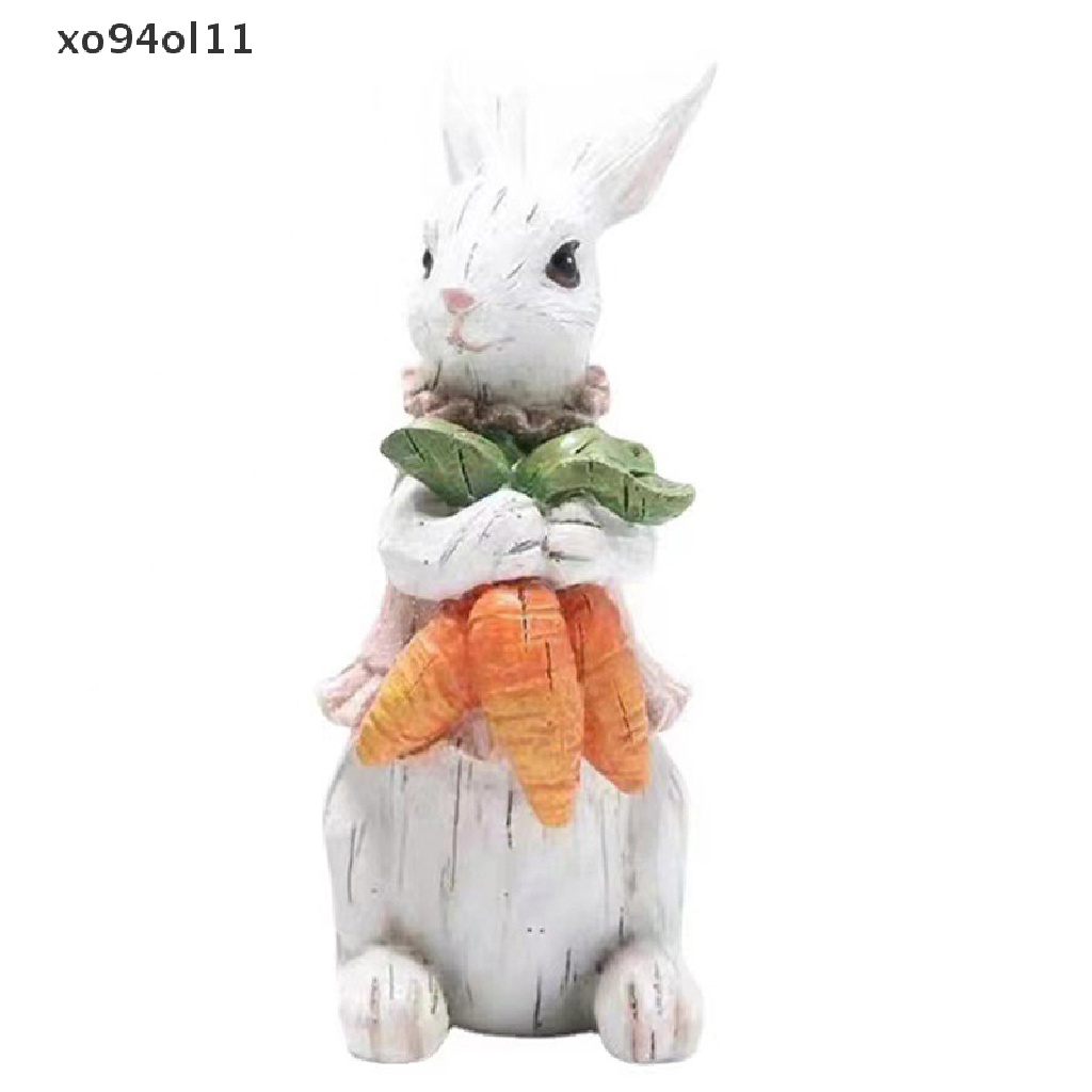 Xo Kelinci Paskah Lucu Memegang Telur Ornamen Easter Bunny Pegang Wortel OL