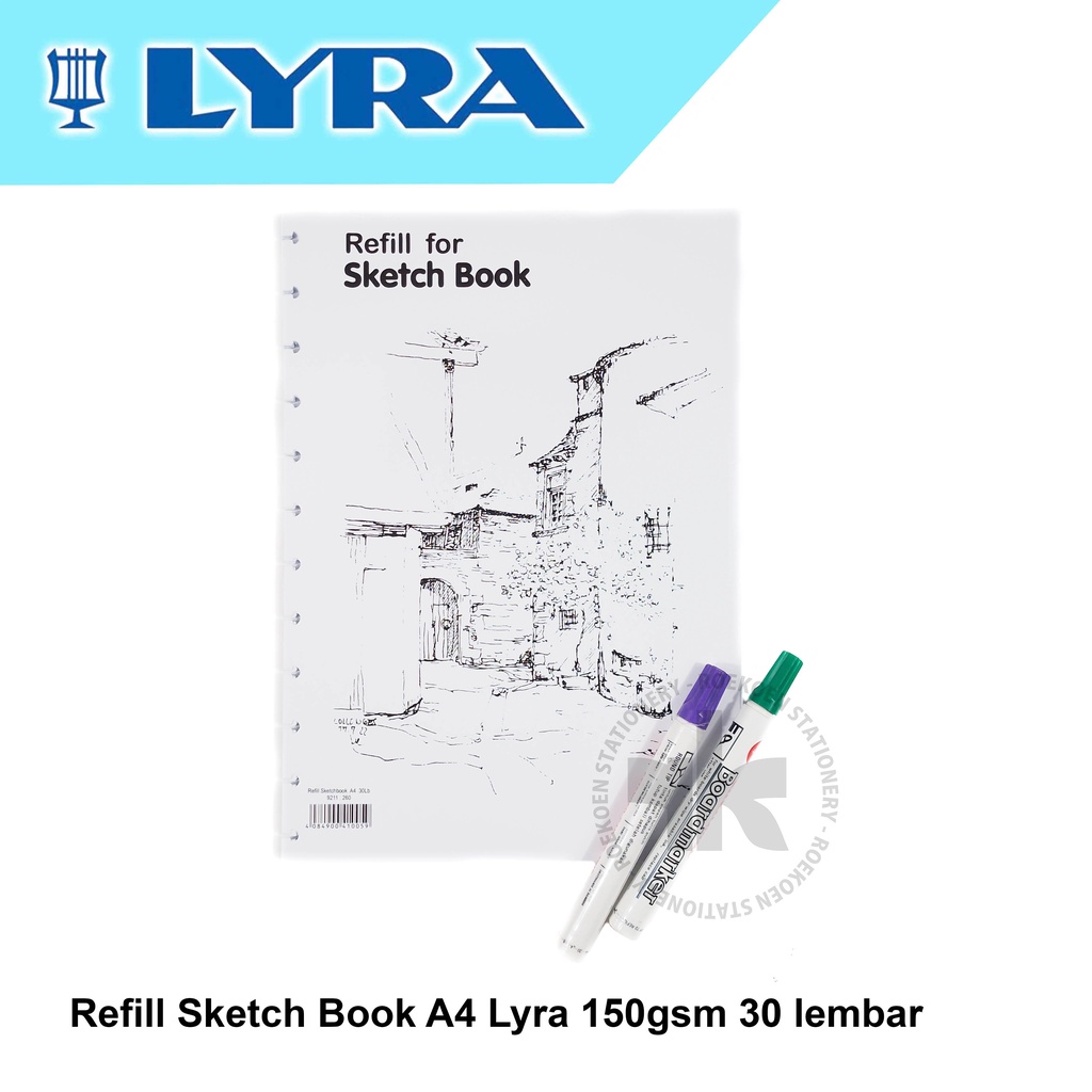 

Lyra Refill Sketch Book A4 150gsm 30 Sheets 9211260