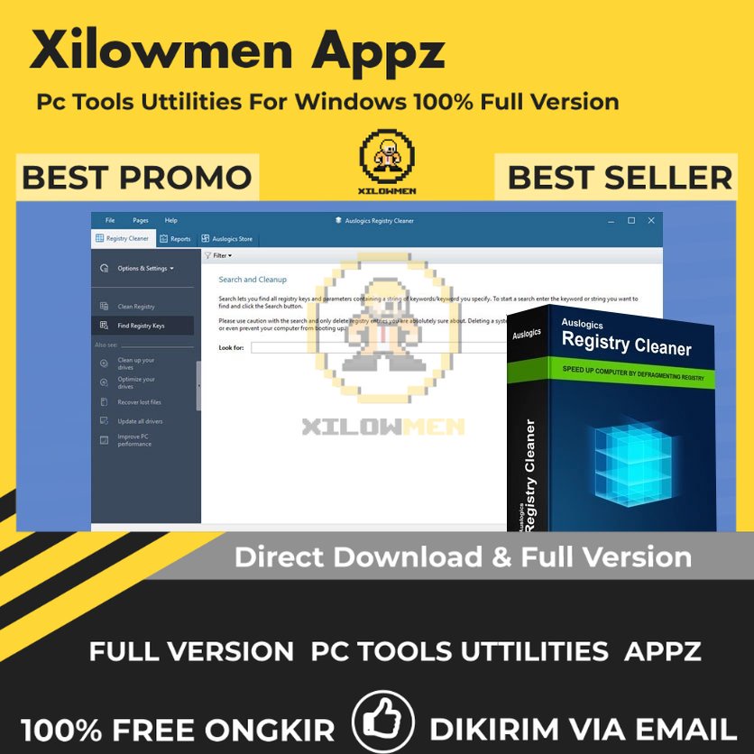 [Full Version] Auslogics Registry Cleaner Pro PC Tools Software Utilities Lifetime Win OS