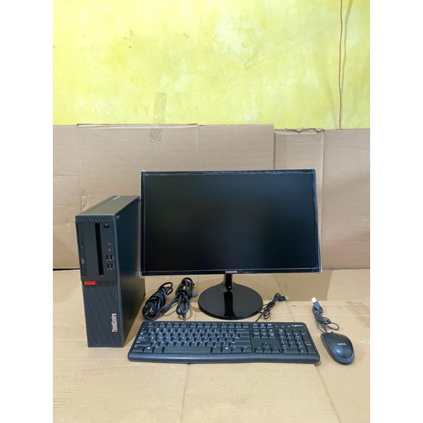 PAKETAN PC LENOVO THINKCENTR CORE I5 7500 MONITOR SAMSUNG 24INCH BERGARANSI