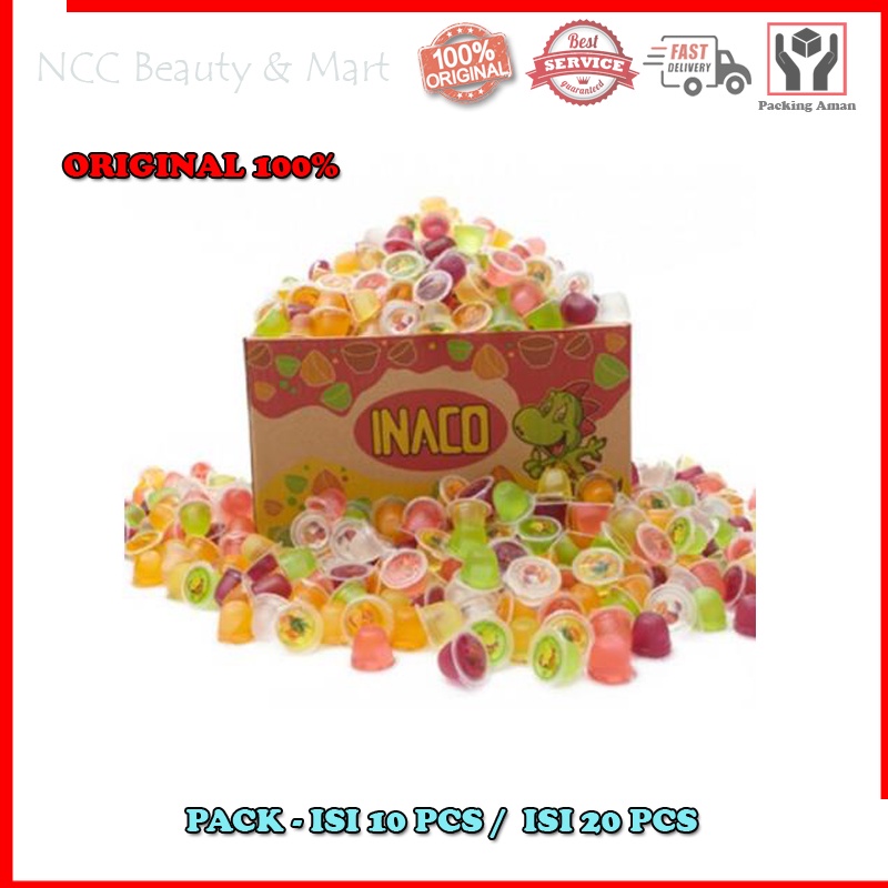 

[PER PACK] * NCC * Inaco Jelly Agar Agar Curah Dijamin ORIGINAL 100% Isi 10 pcs dan 20 pcs