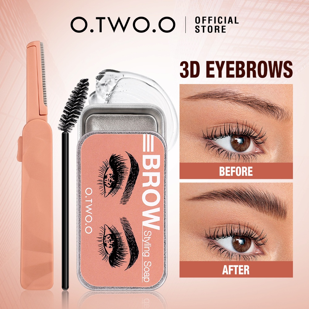 READY O.TWO.O Eyebrow Soap Brow Sculpt Lift Brow Styling Soap Waterproof Long Lasting Eyebrow Gel Pomade [otwo BROW STYLING SOAP]