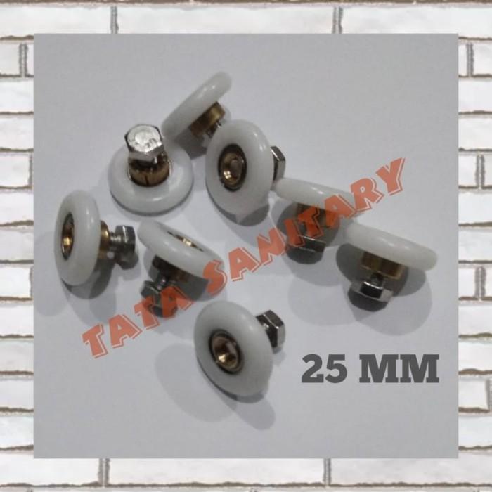 Roda Pintu Kaca Sliding Kamar Mandi 25mm/Roda Shower Box Kamar Mandi