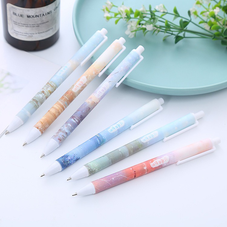 6pcs Pena Pulpen Pen Set Cetek Cetekan GM-ST0305