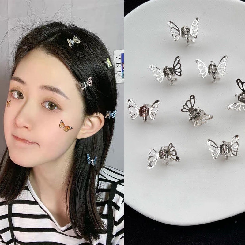 Jepit Rambut Mini Kupu-Kupu Kecil Bahan Metal Manis Jepang Korea Gaya Baru Yang Manis Lucu Simple