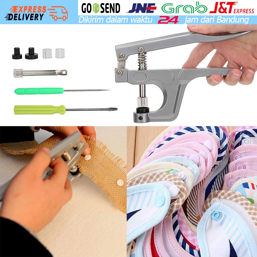 Snap Button Pliers Set T5 / T8 Tang Alat Pasang Kancing Jepret Plastik  Alat Instalasi Tangan DIY