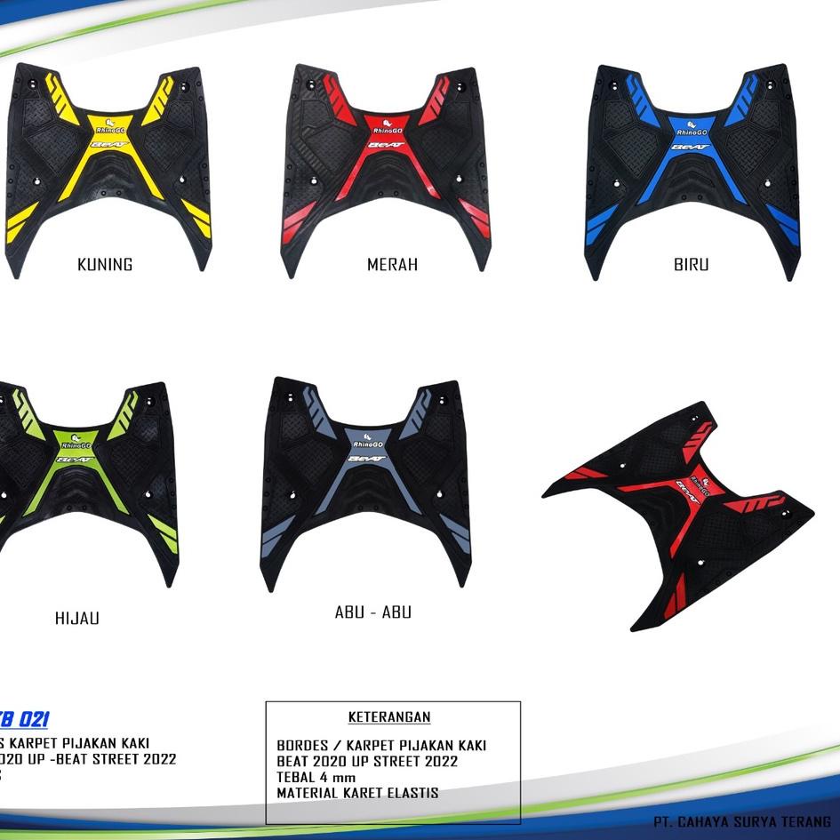 Bonus Bubble Karpet Motor Beat Esp Deluxe - Beat Street 2020 2021 2022 / Pijakan Alas Kaki Motor Bea