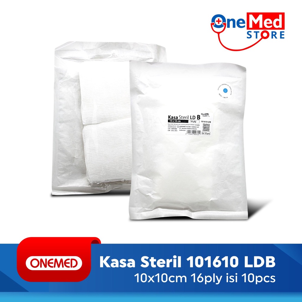 Kasa Steril 101610 LDB OneMed 10 x 10cm 16 ply 10 pcs OJ